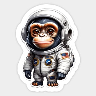 Space Chimp Sticker